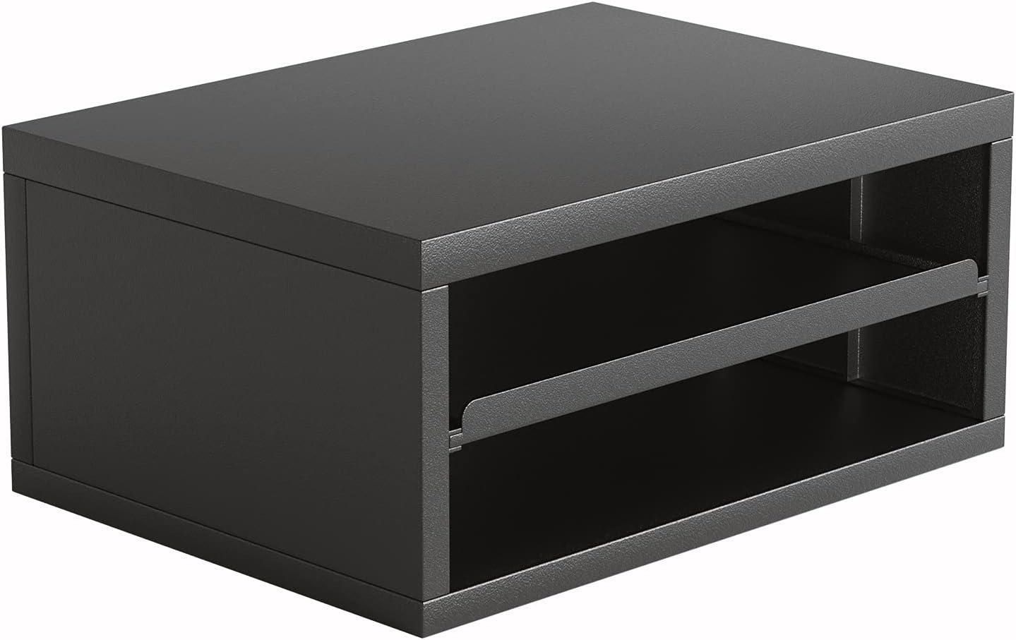 AMERIERGO Printer Stand, Desktop Printer Stand, Printer Stand with Storage, Desktop Stand for Printer with Anti - Skid Pads, Desk Organizer for Office & Home, Black - Image 8